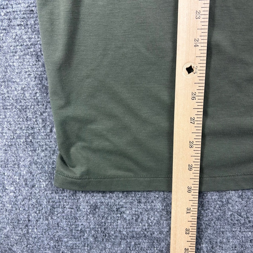 TRUE Linkswear Polo Shirt Mens‎ Large Olive Green Recycled Tencel Golf Top - Picture 8 of 8